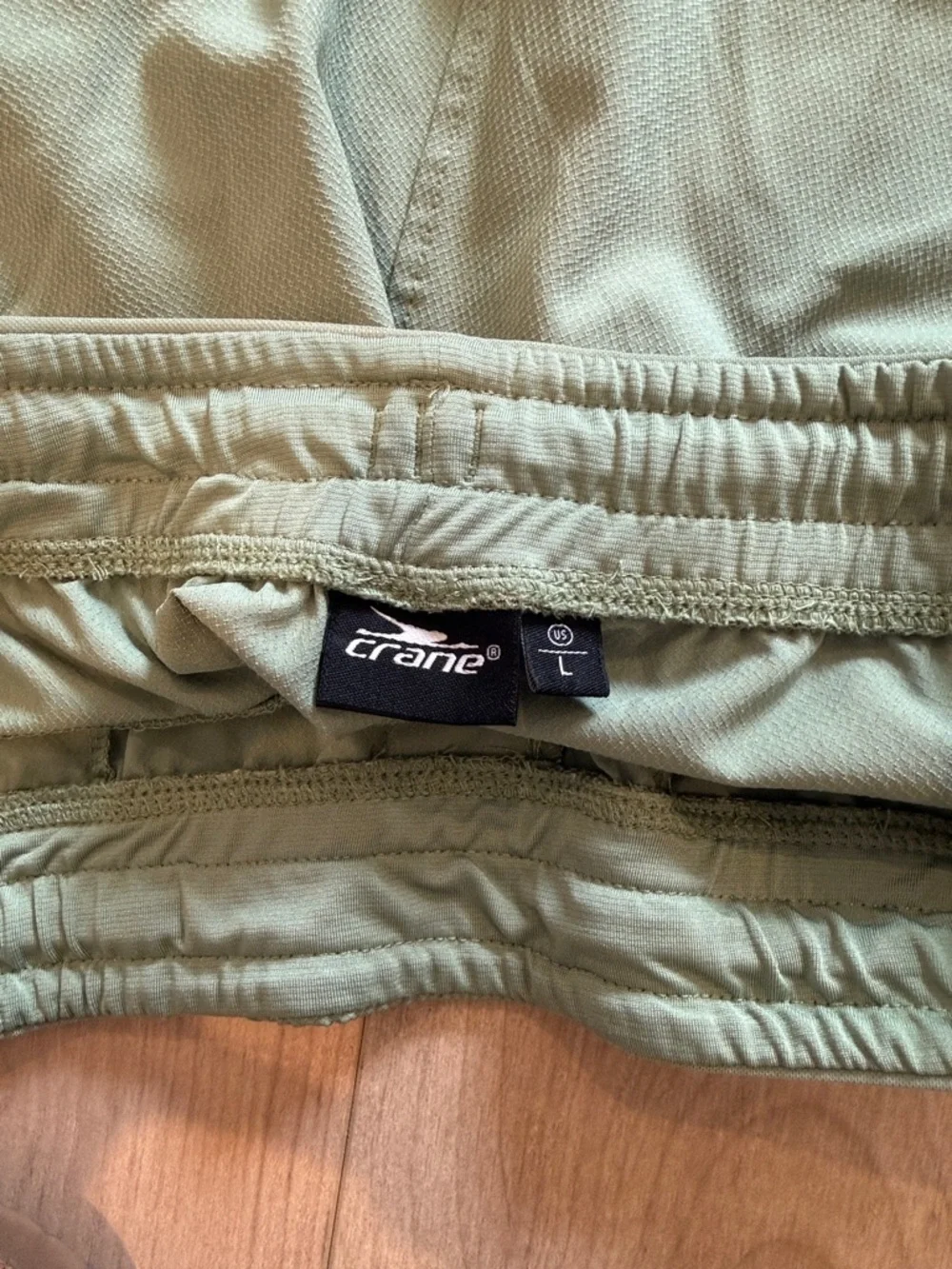 Men's Athletic Shorts - Sage Green - Picture 4 of 4